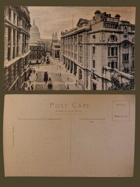 10/$25 Vintage Unused General Post Office London Postcard